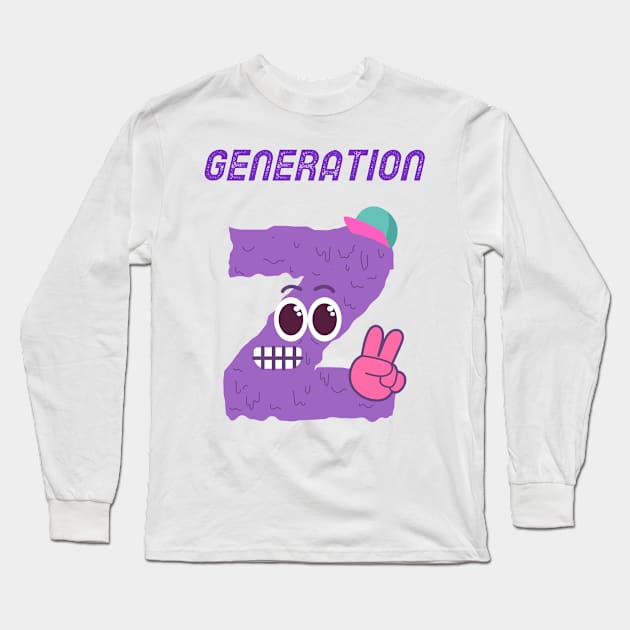 gen z Long Sleeve T-Shirt by asian tee